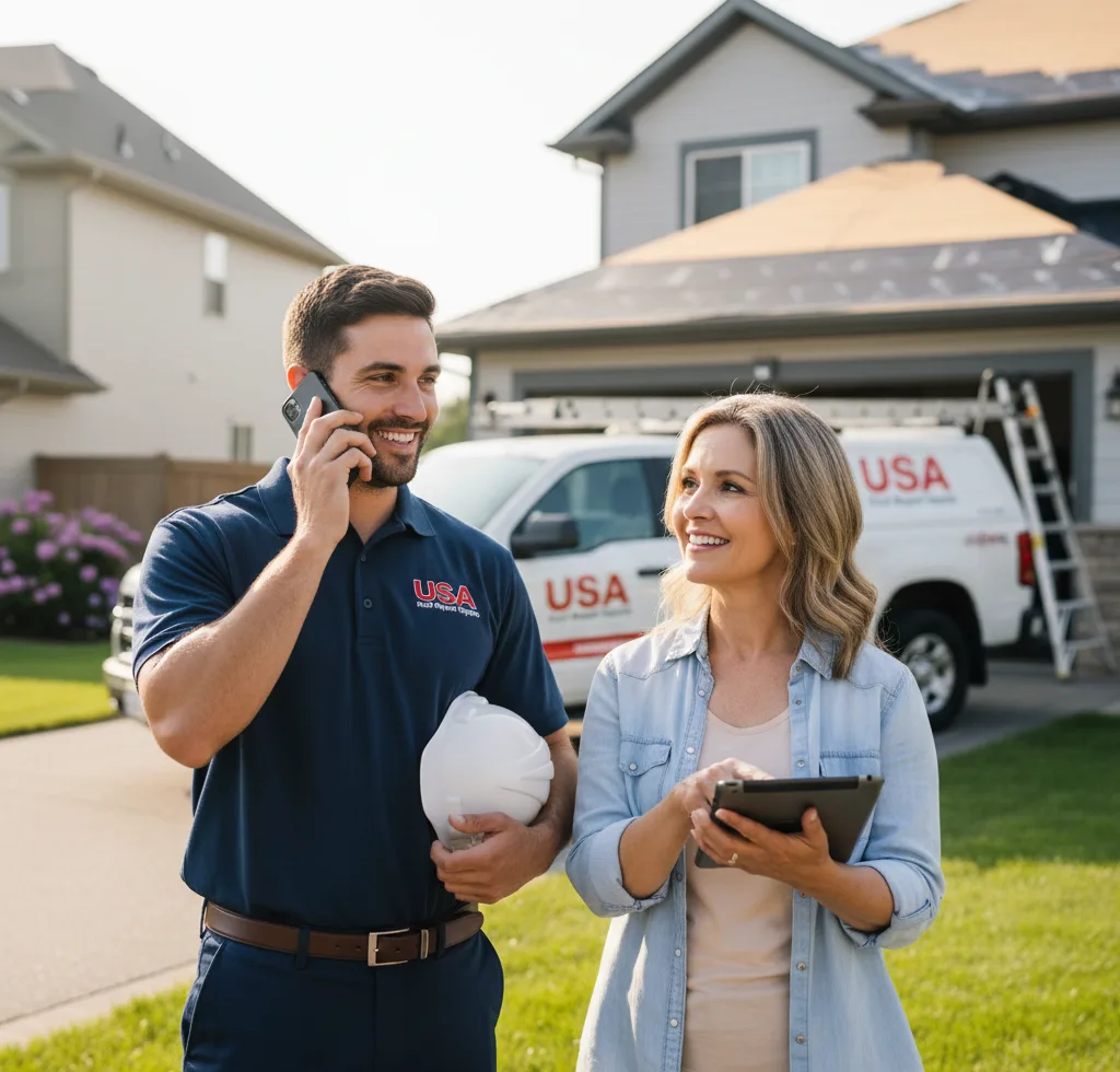 USA Roof Repair Experts customer support in Hillside